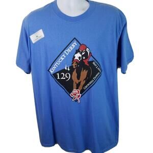2003 Official Licensed Churchill Downs 129th Kentucky Derby Blue Tshirt Large
